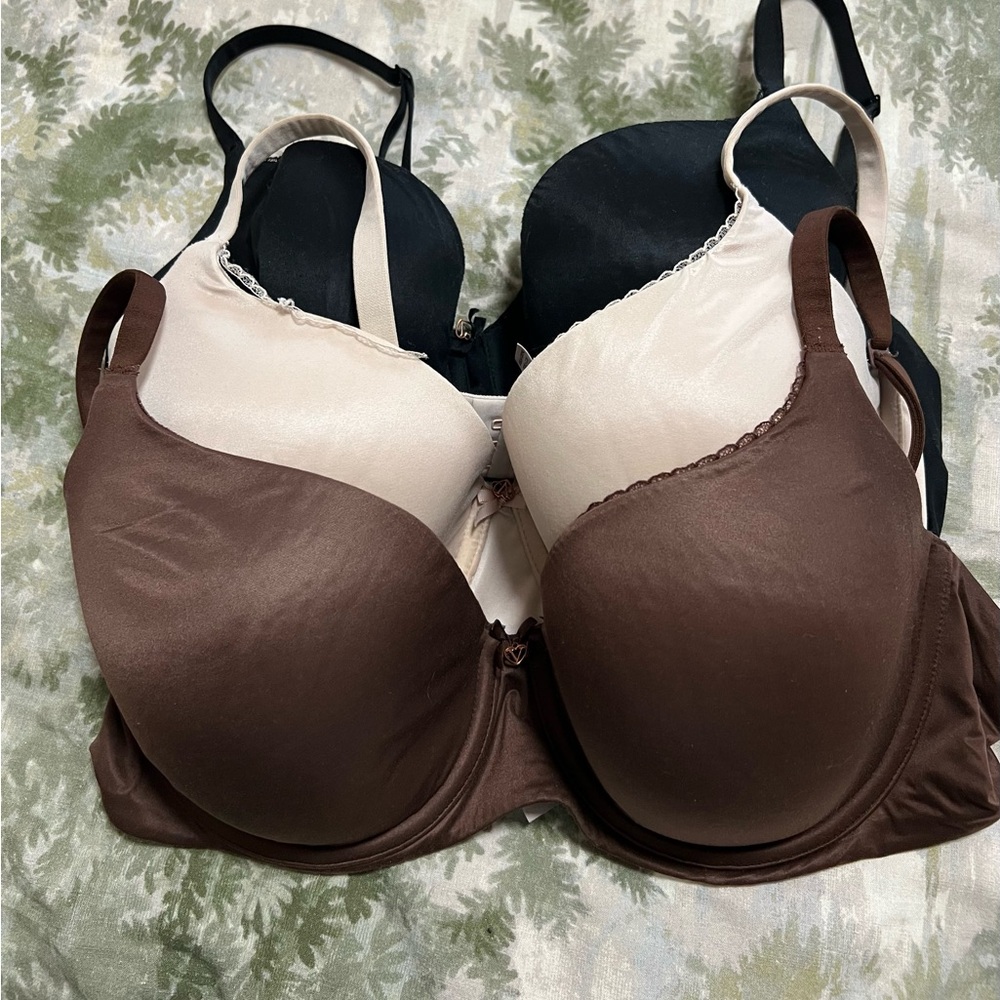 Victoria's Secret Bra Set - Black, Cream, and Brown
